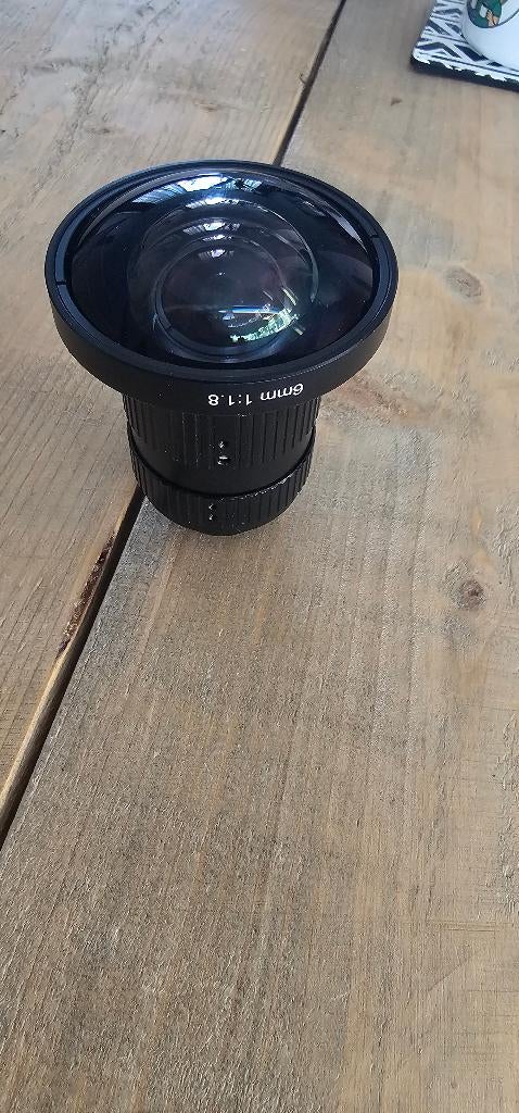 6mm f/1.8 Ultra Wide Fisheye Lens – C-mount, Ophalen of Verzenden, Zo goed als nieuw