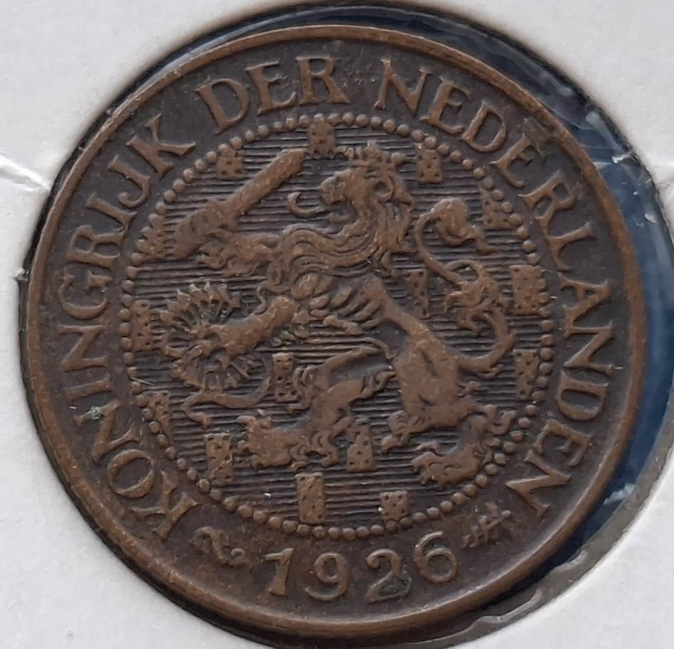 Nederland 1 cent 1926 - Wilhelmina*, Postzegels en Munten, Munten | Nederland, Verzenden, Koningin Wilhelmina, 1 cent, Losse munt
