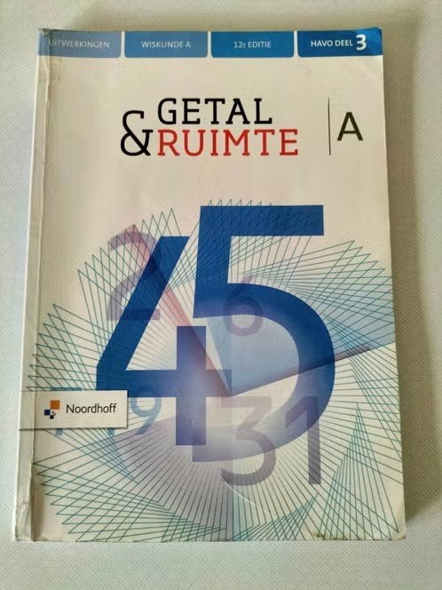 Wiskunde A havo deel 3 uitwerkingen, Boeken, HAVO, Zo goed als nieuw, Noordhoff Uitgevers, Wiskunde A