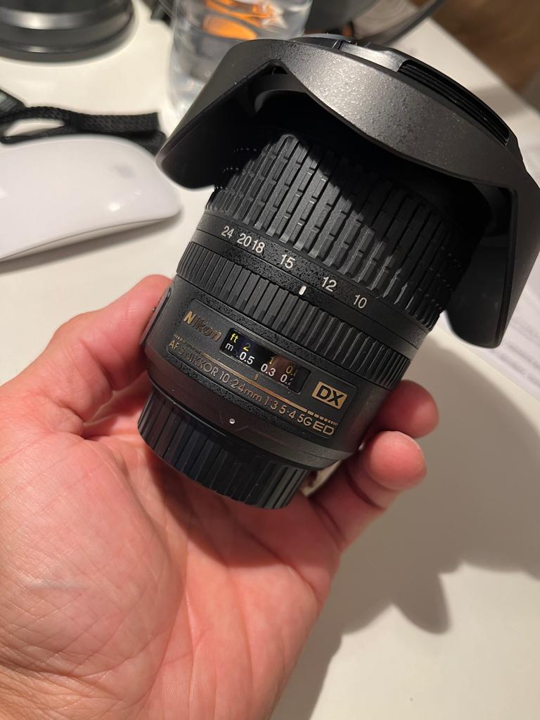 Nikon DX AF-S Nikkor 10-24 mm 1:3,5-4,5 ED, Audio, Tv en Foto, Fotografie | Lenzen en Objectieven, Ophalen of Verzenden, Zo goed als nieuw