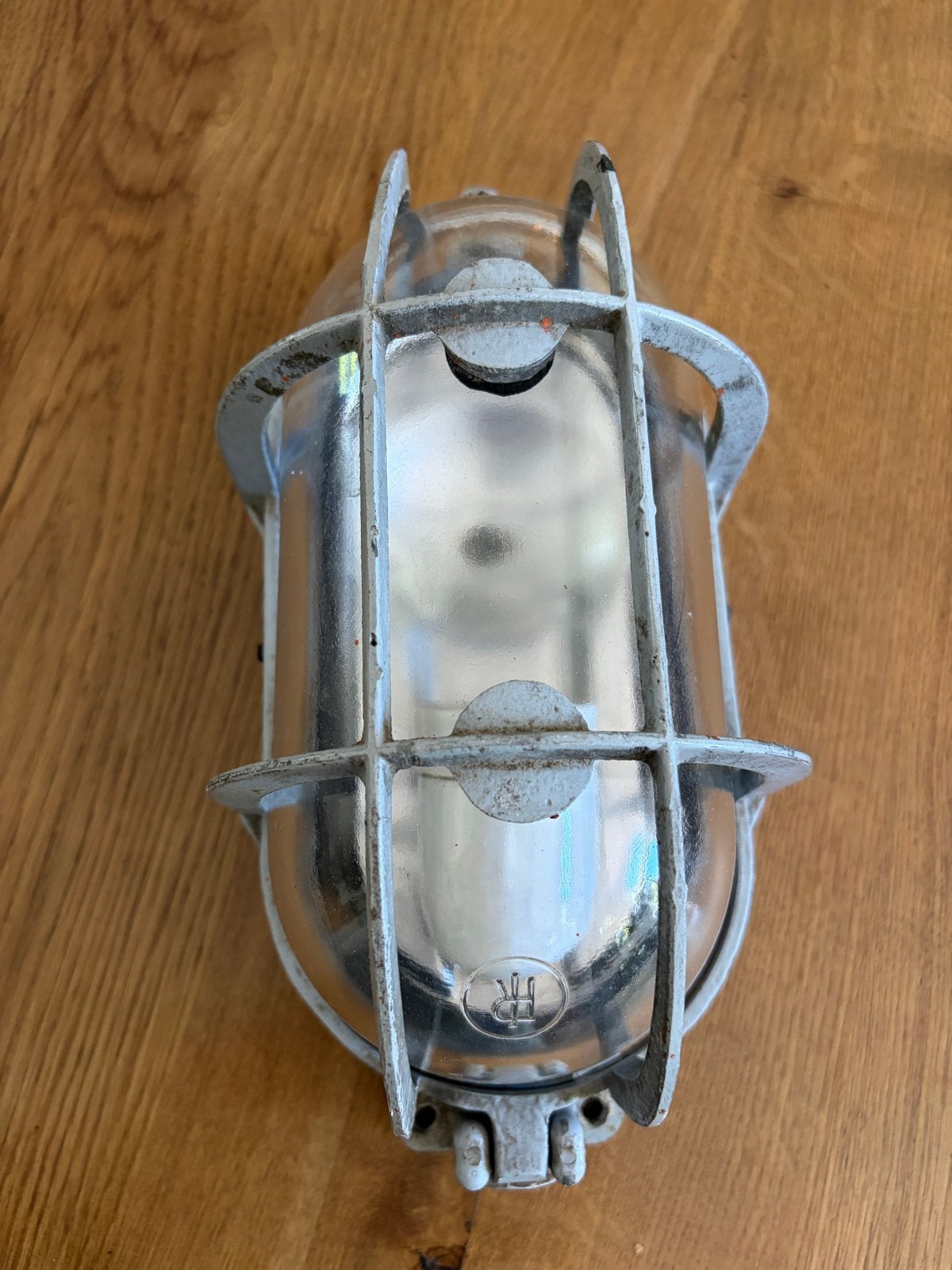 Vintage scheepslamp / wandlamp - industrieel design, Ophalen of Verzenden