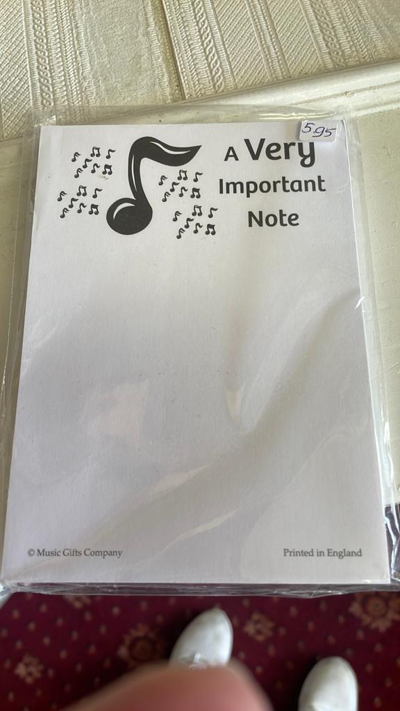 Notebook met muziek noot, Muziek en Instrumenten, Ophalen of Verzenden, Zo goed als nieuw, Overige merken