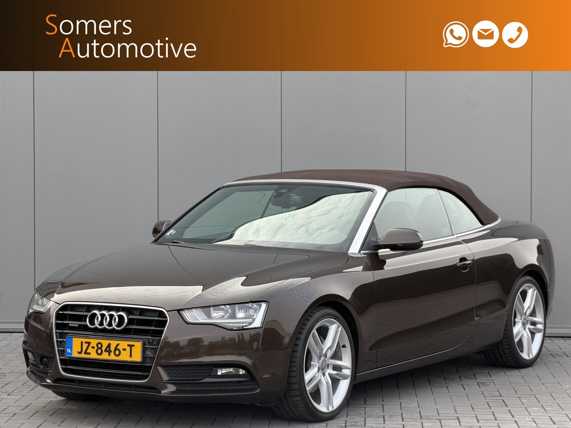 Audi A5 Cabriolet 2.0 TFSI quattro Pro Line | Lederen Sports, Auto's, Automaat, Euro 5, Gebruikt, 4 stoelen