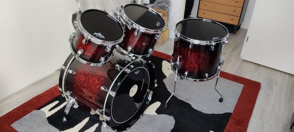 Tama Starclassic Performer Birch/Bubinga shellset + softcase, Muziek en Instrumenten, Ophalen, Gebruikt, Tama