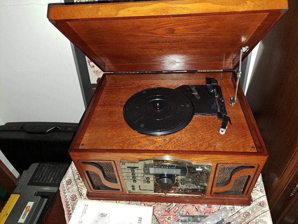 Ricatech platenspeler met radio en CD-speler, Audio, Tv en Foto, Ophalen, Nieuw, Platenspeler, Overige merken