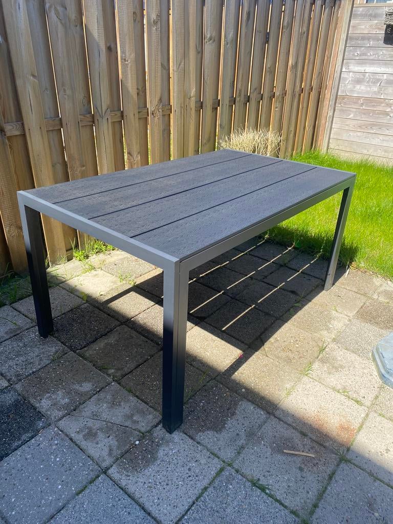 Tafel Jysk, Ophalen, Zo goed als nieuw, Rechthoekig, Aluminium