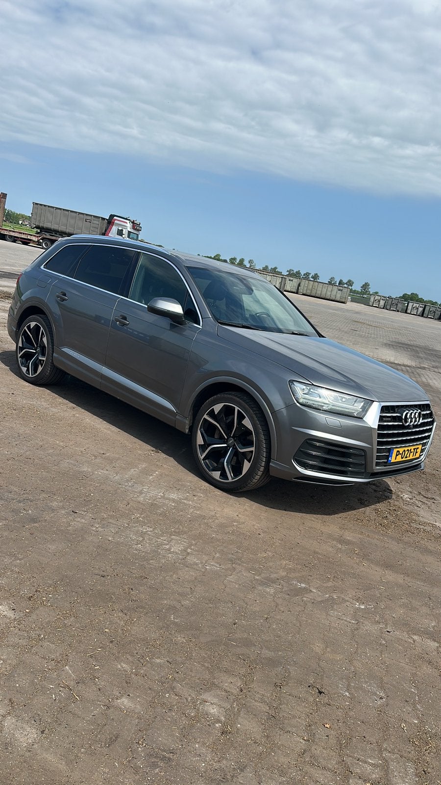 Audi Q7 quatro 7 pers, Auto's, Audi, Particulier, Q7, Benzine, SUV of Terreinwagen, Geïmporteerd, Zilver of Grijs, Zwart, Leder
