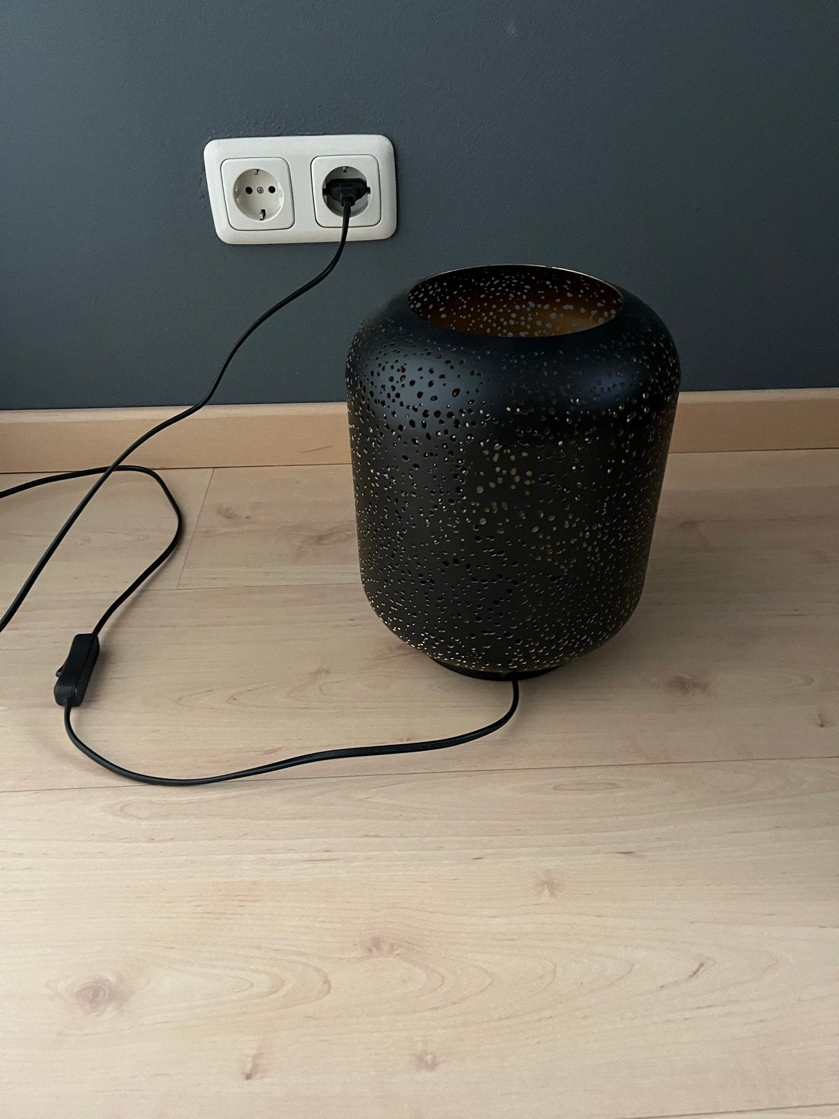 Kwantum Tafellamp Gemino Zwart - Sfeerlamp, Huis en Inrichting, Ophalen, Met schakelaar, E27 (groot), Zwart