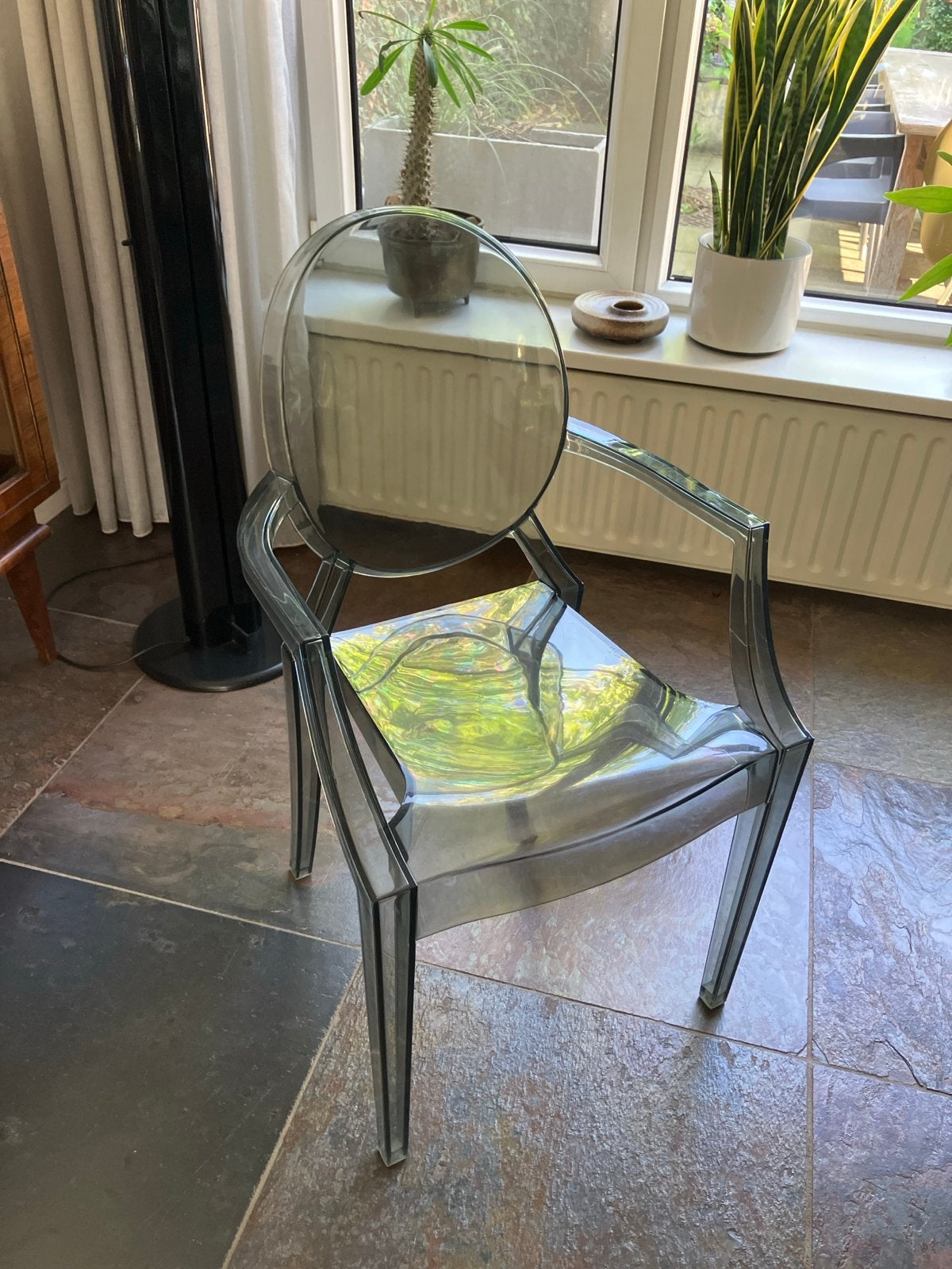 Kartell Ghost stoel  smoke - Modern design, Ophalen, Kunststof, Overige kleuren, Zo goed als nieuw