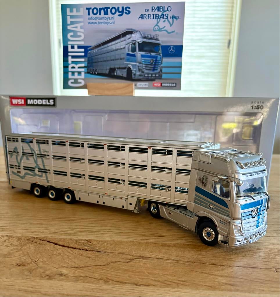 WSI 1:50 Mercedes-Benz Actros MP5 Giga Space De Pablo Arriba, Ophalen of Verzenden, Zo goed als nieuw, Bus of Vrachtwagen, Wsi