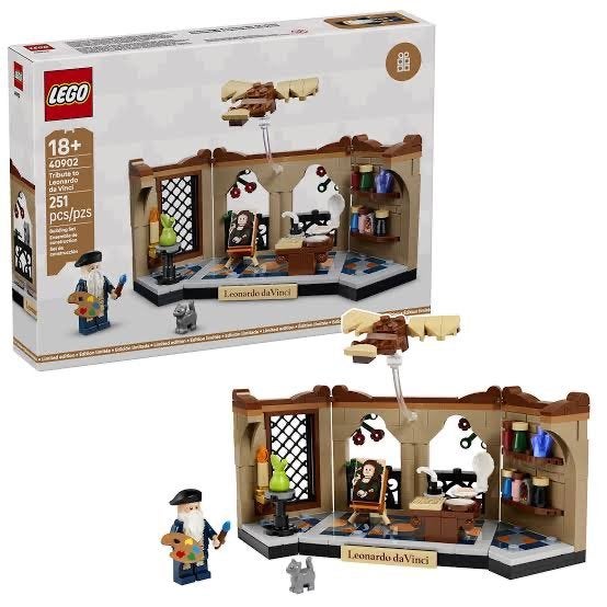 Lego 40902 Eerbetoon aan Leonardo Da Vinci, Overige thema's, Lego, Nieuw, Ophalen of Verzenden