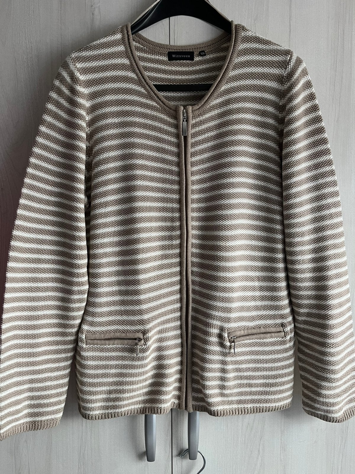 Vest merk Witteveen maat XXL kleur beige/ecru, Ophalen of Verzenden, Zo goed als nieuw, Beige, Trui of Vest