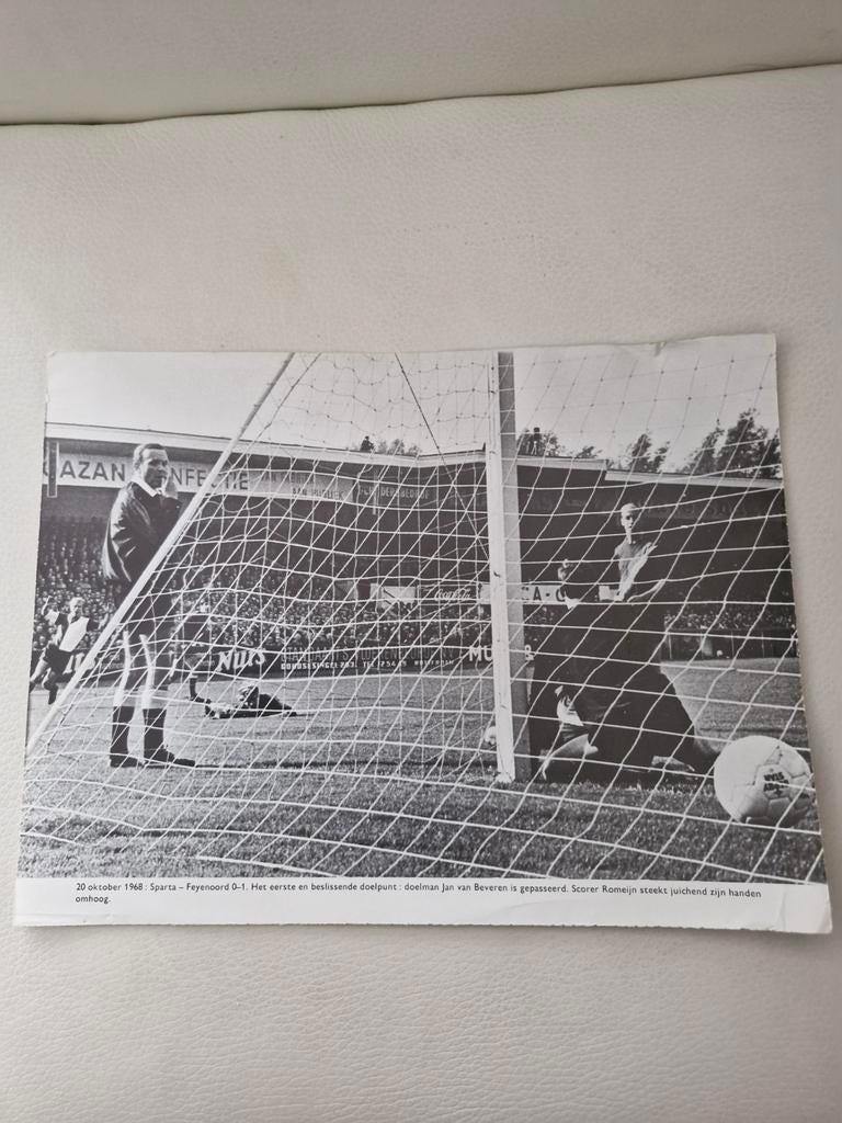 Foto Sparta - Feyenoord 1968, Verzamelen, Sportartikelen en Voetbal, Ophalen of Verzenden