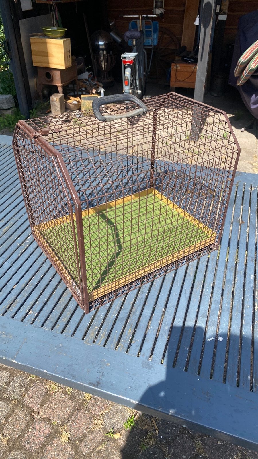 Vervoer hok, bench, kat, hond, konijn, kip etc, Minder dan 60 cm, Ophalen of Verzenden, Zo goed als nieuw, Konijn
