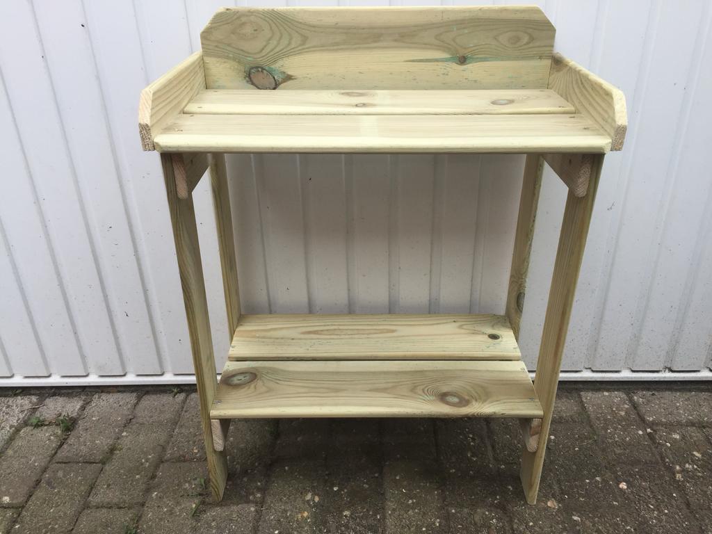 Houten plantentafel / oppottafel / decoratietafel., Tuin en Terras, Tuintafels, Ophalen, Nieuw, Hout