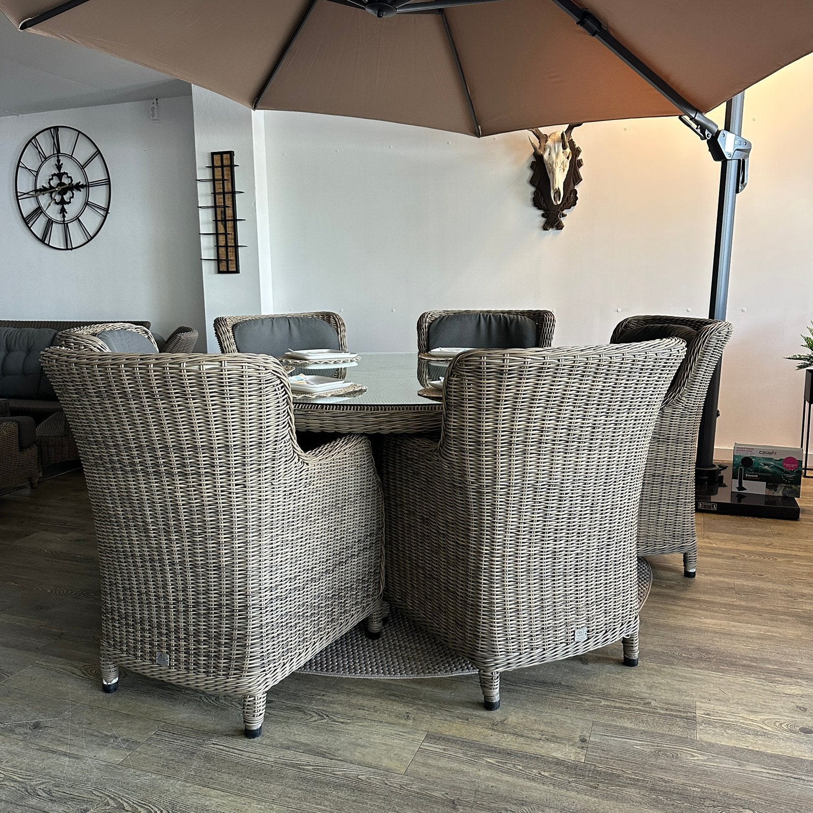 4 Seasons Outdoor (4SO) Tuinset -Tafel + 6 Stoelen TWV €4750, Verzenden, ., Wicker, .