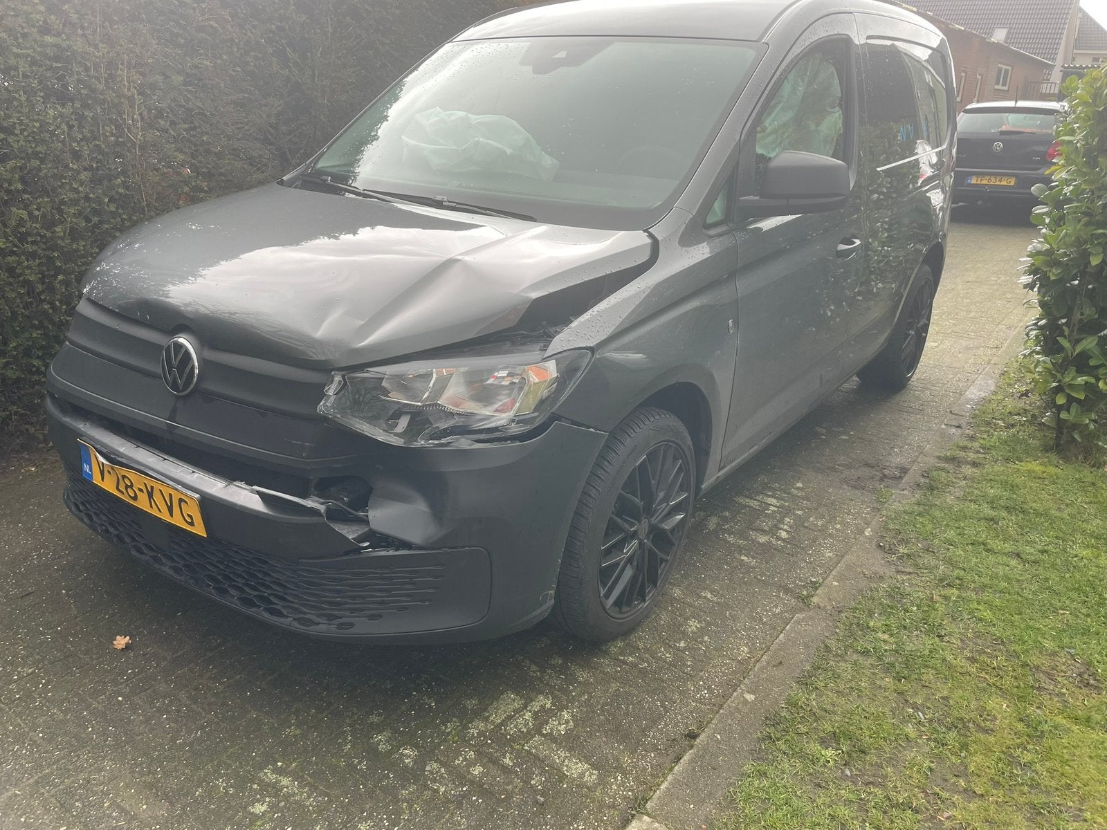 Vw caddy 2.0 tdi bj 2024 20000 km, Auto diversen, Ophalen, Wit, Diesel, Overige carrosserieën