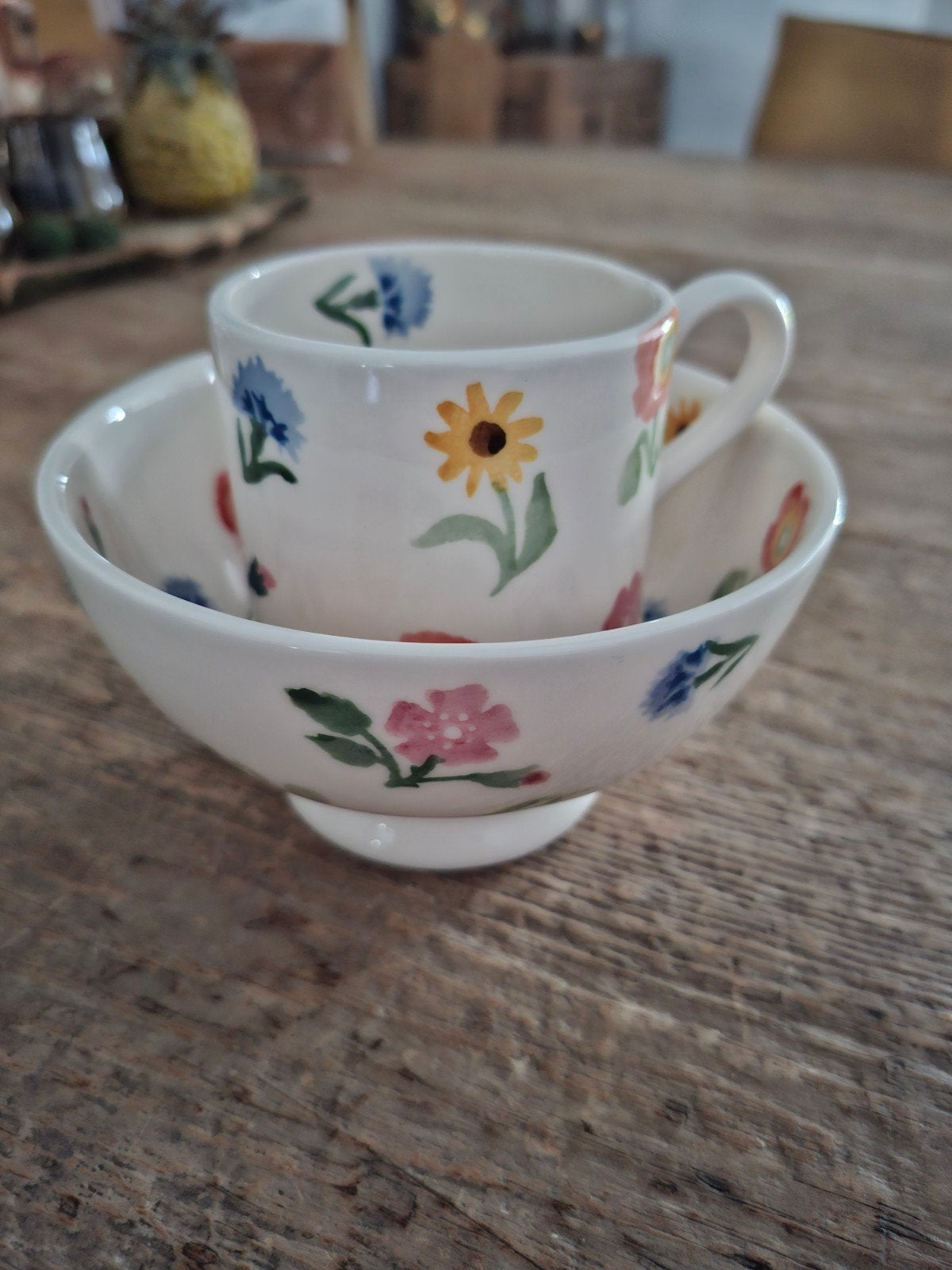 Nieuwe set van Emma Bridgewater 
Poppies & Pinks, Nieuw, Ophalen of Verzenden, Overige stijlen, Kop(pen) en/of Schotel(s)
