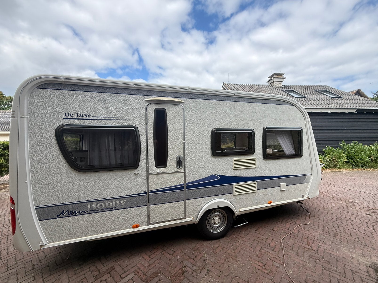 Hobby 455 UF DE LUXE 2009 peuterbed en ledikant. mover., Rondzit, Hobby, Particulier, 4 tot 5 meter