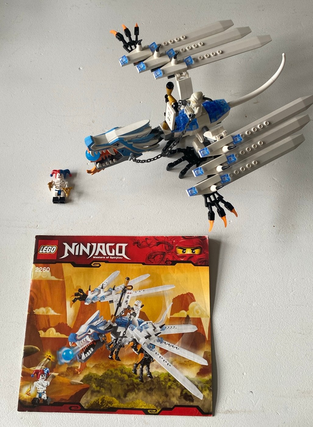 Lego Ninjago 2260 - de ijsdraak, Compleet, Gebruikt, Lego, Ophalen of Verzenden