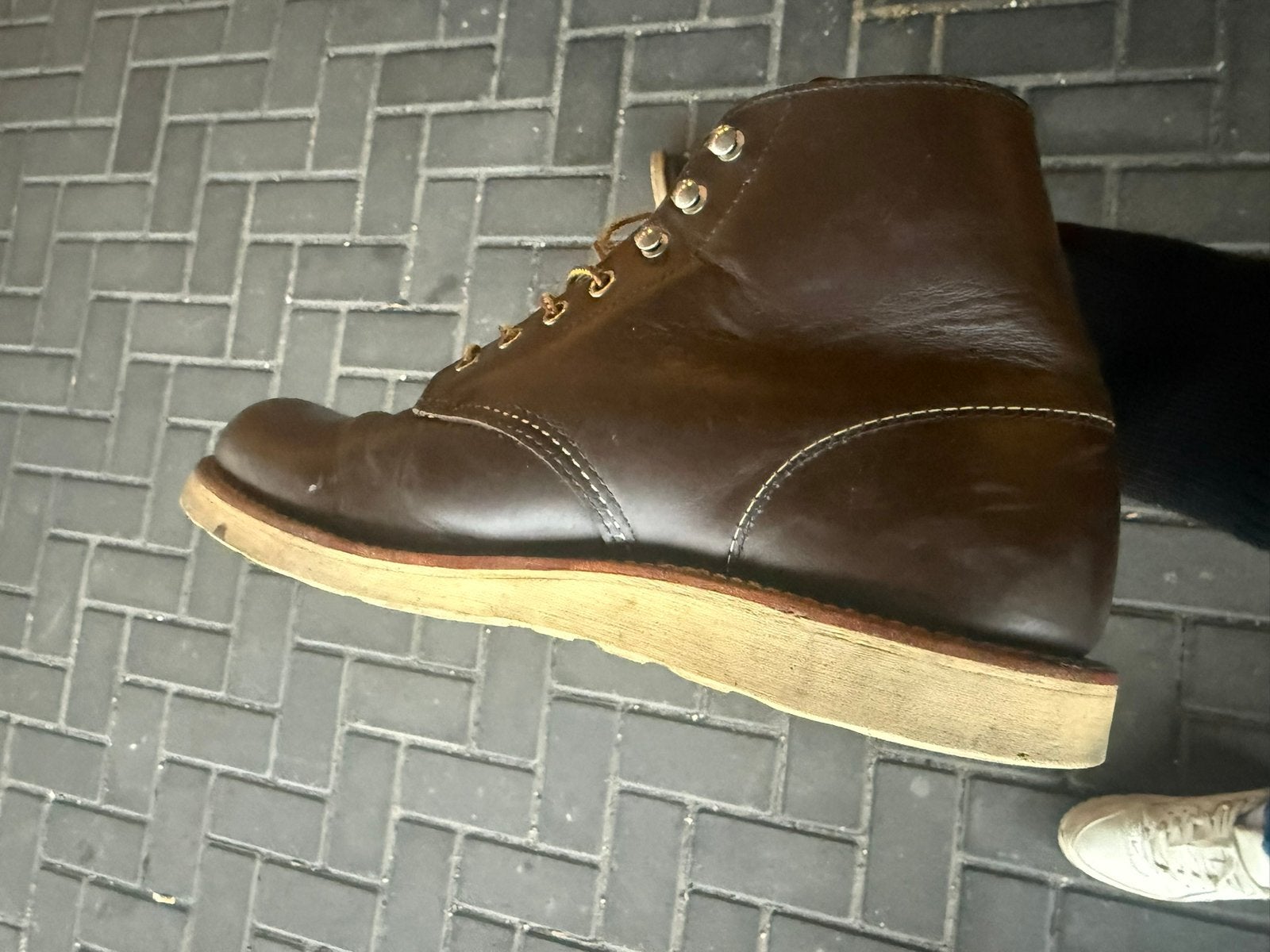 Red Wing Heritage Classic Moc Toe Laarzen - Bruin Leer, Ophalen, Gedragen, Bruin, Boots
