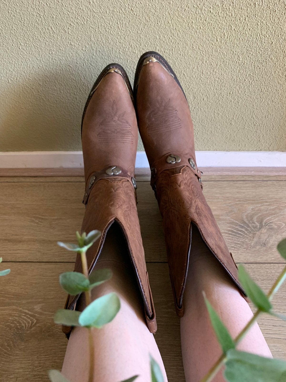 Durango bikerboots 41 western boots bohemian laarzen, Hoge laarzen, -, Ophalen of Verzenden, Zo goed als nieuw