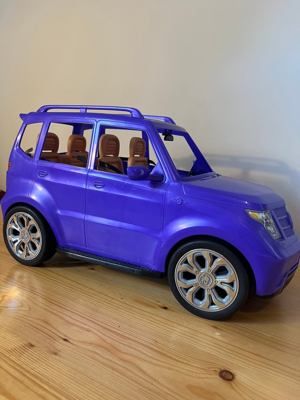 Barbie SUV Speelgoedauto Paars, Ophalen of Verzenden, Zo goed als nieuw