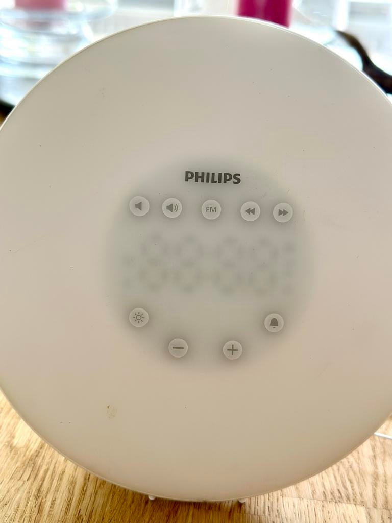 Philips Wake-up Light HF3505 - Lichtwekker met Radio, Ophalen of Verzenden, Gebruikt, Digitaal
