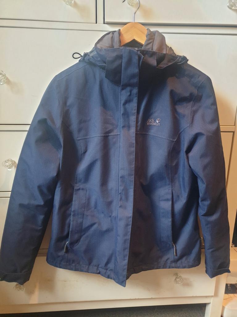 Jack Wolfskin 3-in-1 damesjas, maat L, kleur marineblauw, Blauw, Maat 42/44 (L), Ophalen of Verzenden, Jack Wolfskin