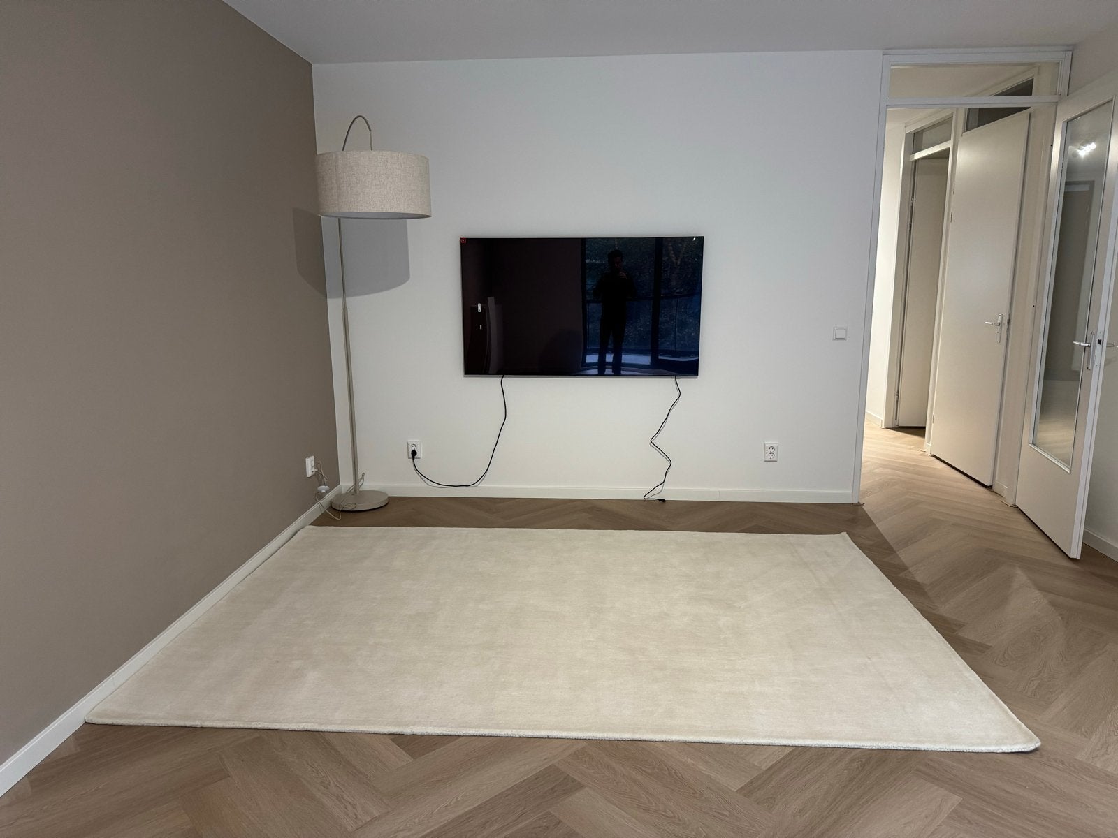 Crèmekleurig vloerkleed - Zo goed als nieuw, Ophalen, 150 tot 200 cm, 200 cm of meer, Zo goed als nieuw