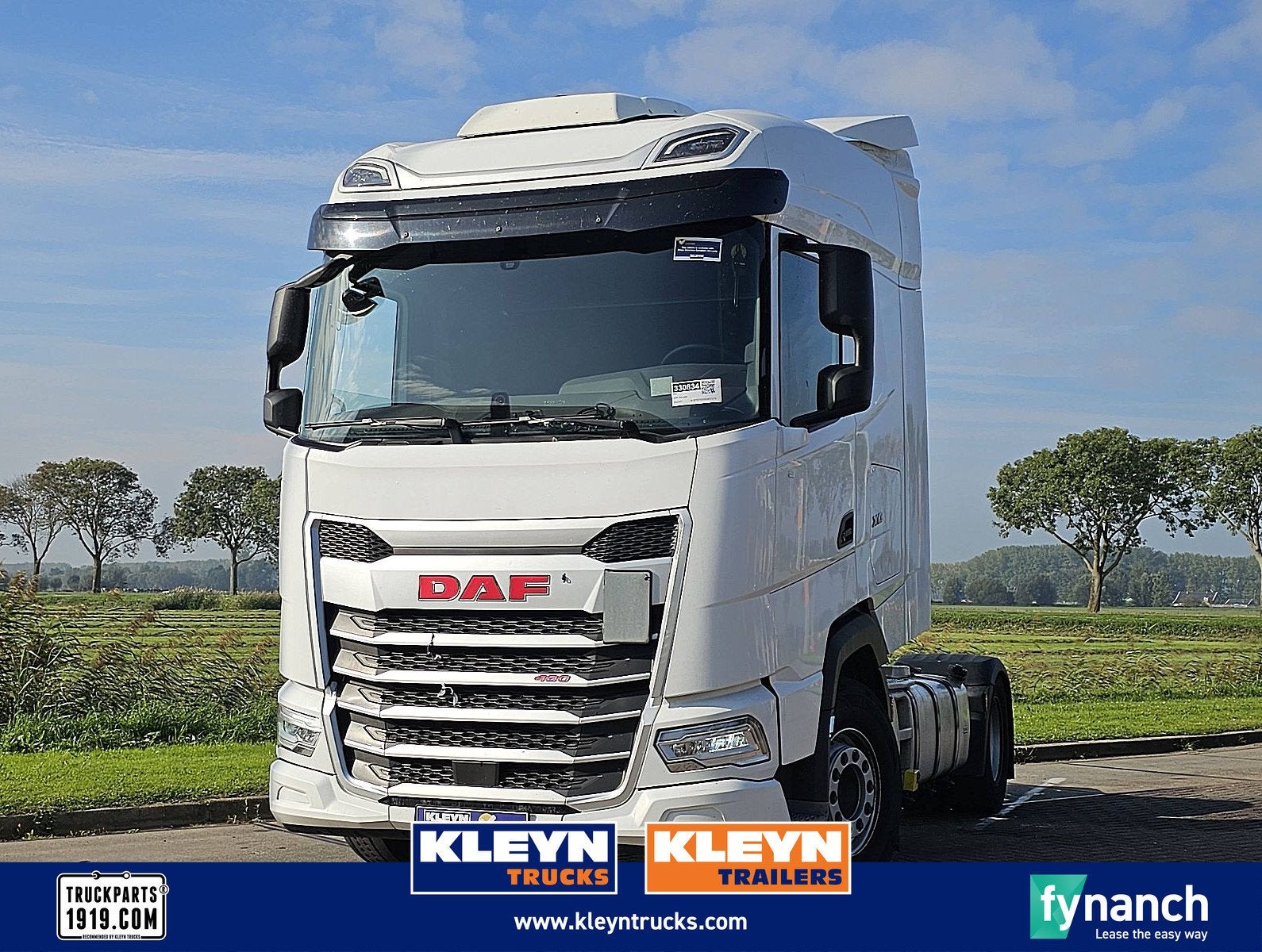 DAF XG 480 449tkm, Auto's, Automaat, Euro 6, Wit, Verwarmde buitenspiegels