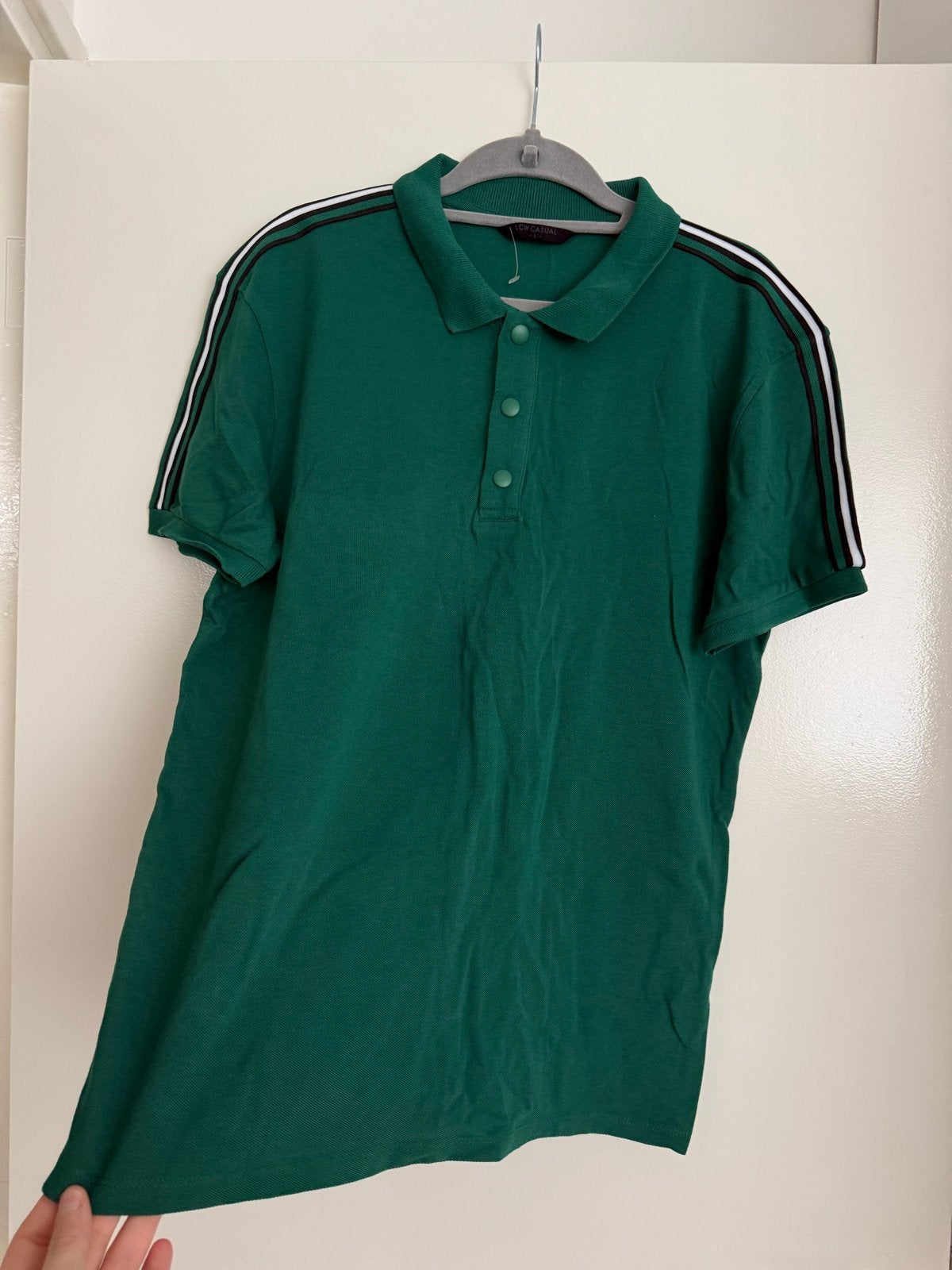 Groen LCW Casual poloshirt met strepen, Ophalen of Verzenden, Zo goed als nieuw, Maat 52/54 (L), Groen