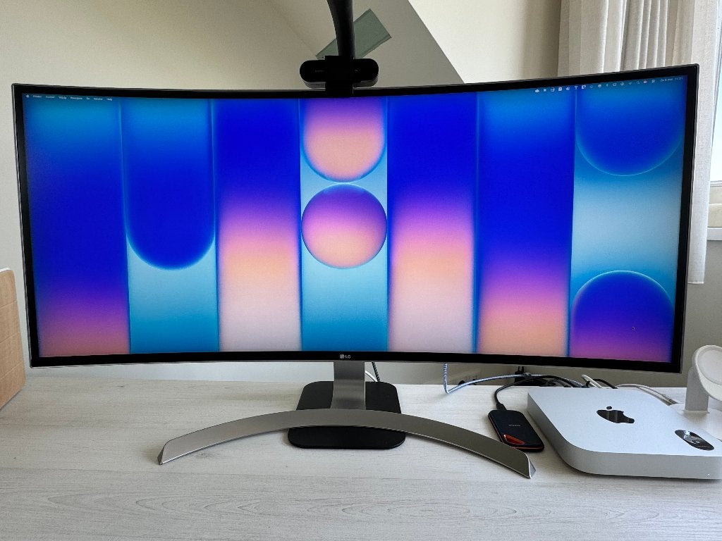 Grote monitor LG curved 4K - 34 inch, Computers en Software, Monitoren, Ophalen, HDMI, LG, 60 Hz of minder
