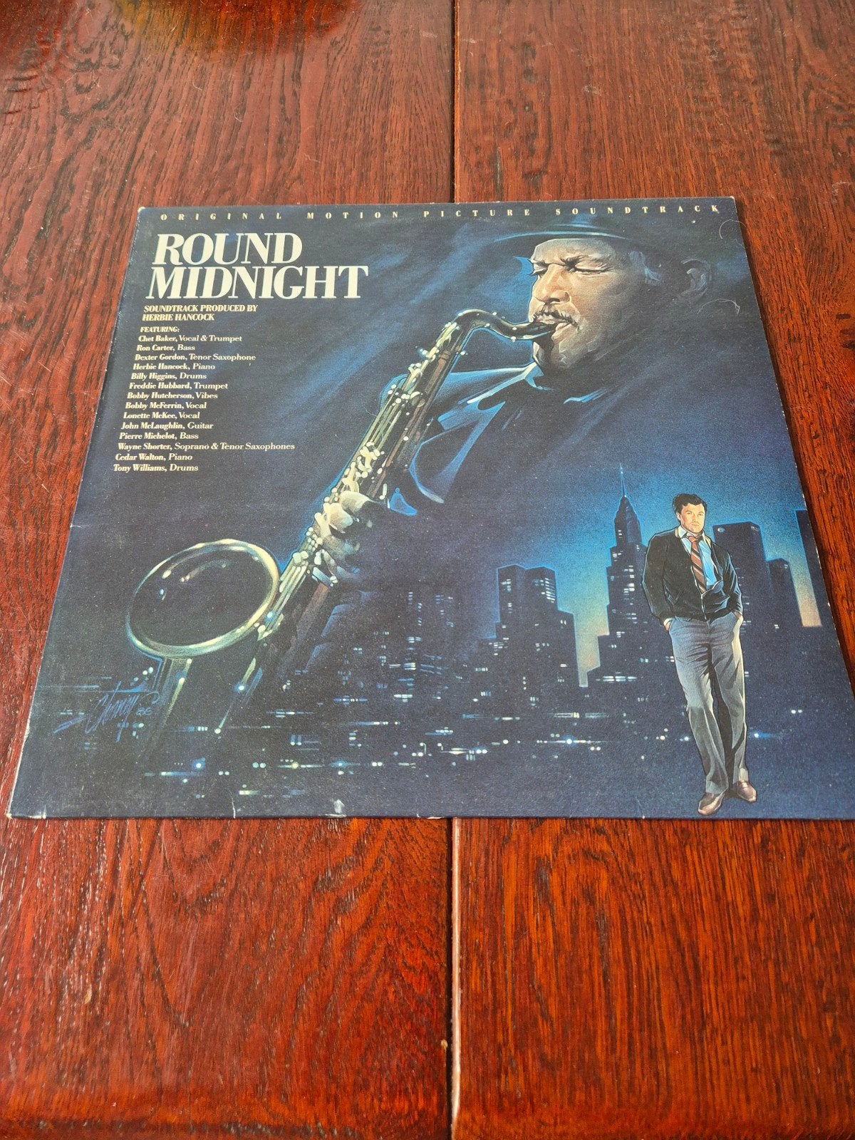 Herbie Hancock - 'Round Midnight' Soundtrack (CBS 70296), Cd's en Dvd's, Vinyl | Jazz en Blues, LP, Gebruikt, Ophalen of Verzenden