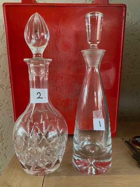 diverse karaffen glas en bleikristal, Ophalen of Verzenden, Zo goed als nieuw