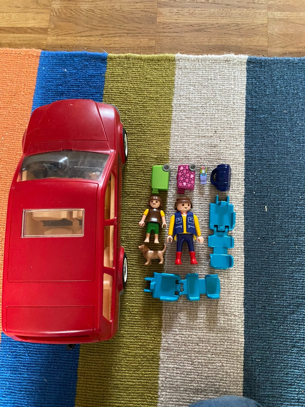 Playmobil auto rood, Kinderen en Baby's, Speelgoed | Playmobil, Ophalen of Verzenden, Zo goed als nieuw