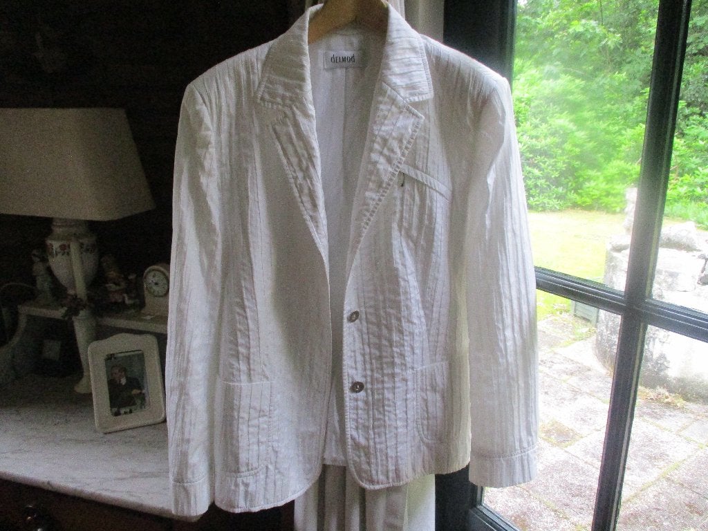 mj/DELMOD/jasje/blazer/maat 44/ ALS NIEUW!, DELMOD, Verzenden, Wit, Maat 42/44 (L)