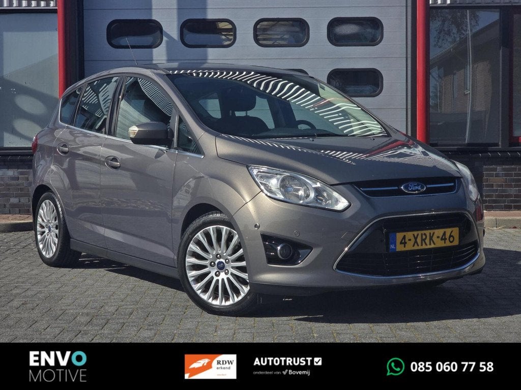 Ford C-Max 1.0 Edition Plus Navi/Clima/Cruise/Trekhaak/PDC, Voorwielaandrijving, Euro 5, Gebruikt, Zwart