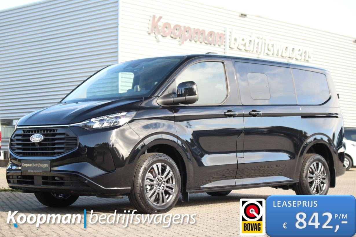 Ford Transit Custom 2.5 PHEV 233pk L1H1 Kombi Limited | 8-Pe, 232 pk, 1850 kg, Overige brandstoffen, Zwart