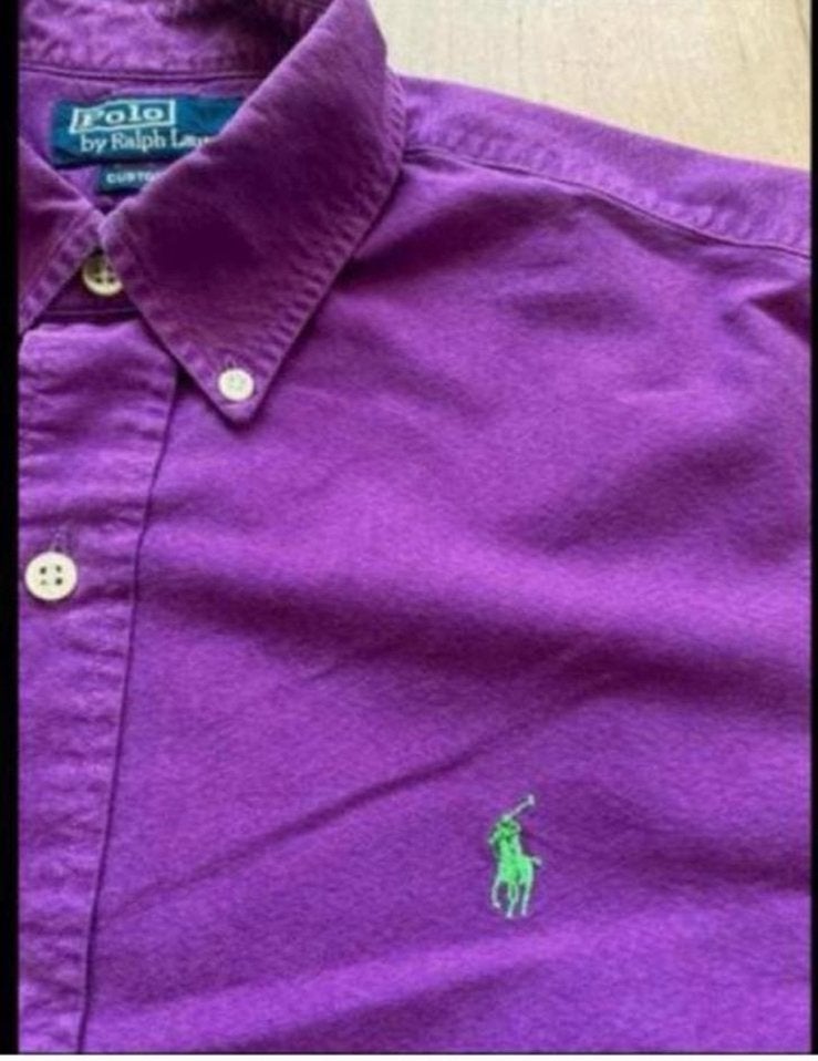 Polo ralph lauren M, Kleding | Heren, Overhemden, Ophalen of Verzenden, Zo goed als nieuw, Paars, Halswijdte 39/40 (M)