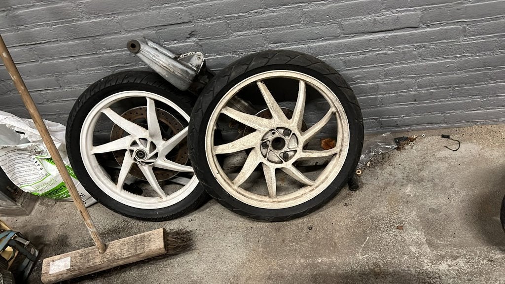 Aprilia AF1 Achterbrug met banden en velgen, Frame, Gebruikt, Niet ingevuld, Ophalen of Verzenden
