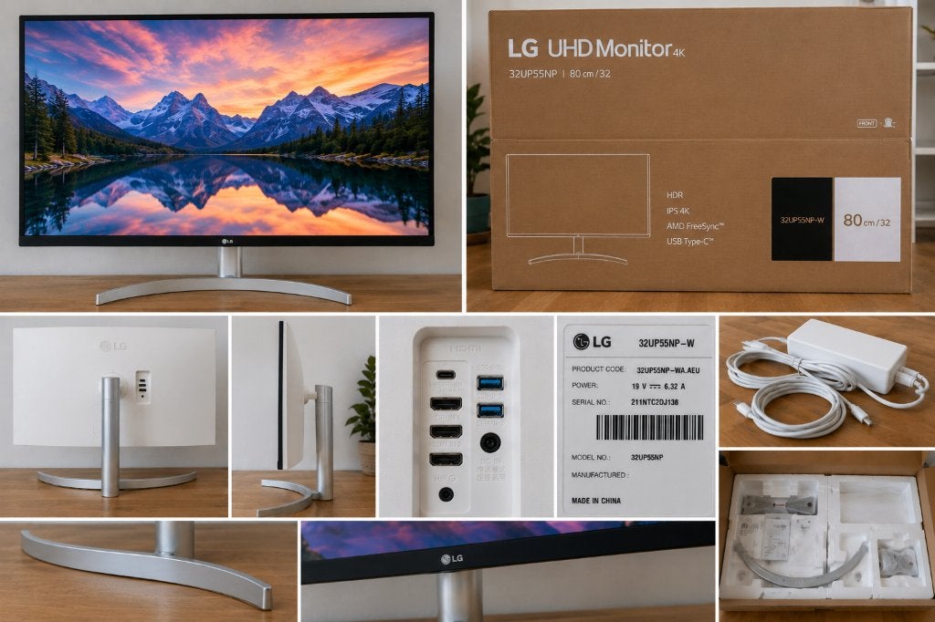 LG 32UP55NP-W 32" 4K UHD HDR USB-C Monitor, Gaming, 101 t/m 150 Hz, Ophalen of Verzenden, Hoofdtelefoonaansluiting