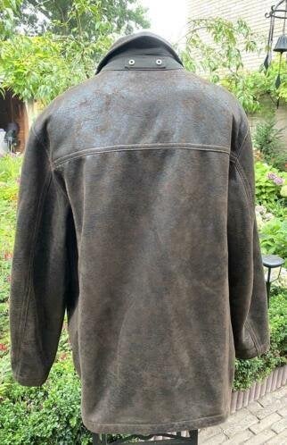 Stones suède look jas maat 54 [vm], Kleding | Heren, Ophalen of Verzenden, Zo goed als nieuw, Maat 52/54 (L), Bruin