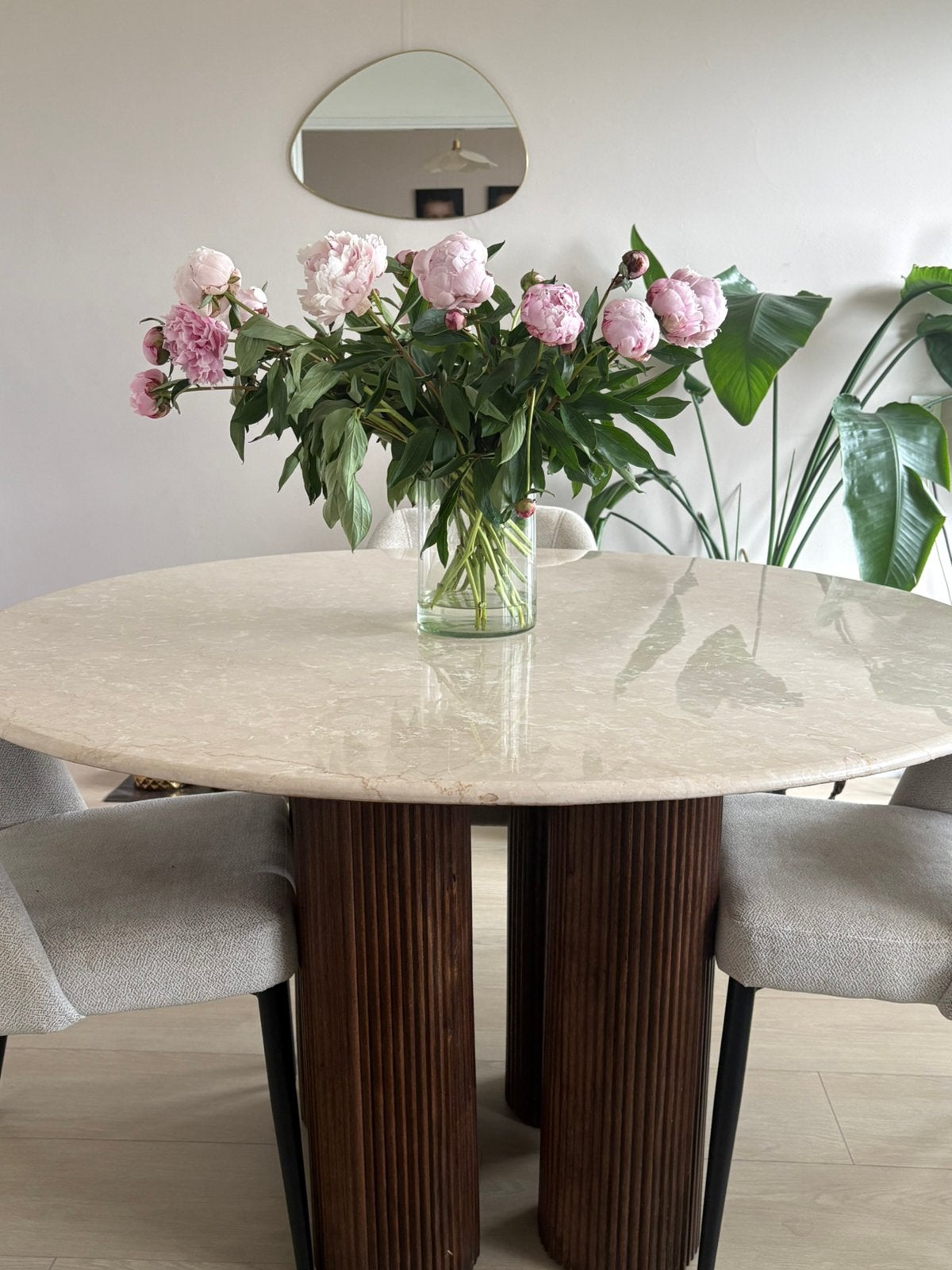 Eettafel Xanni - Eleonora, Ophalen, 50 tot 100 cm, Rond, 50 tot 100 cm