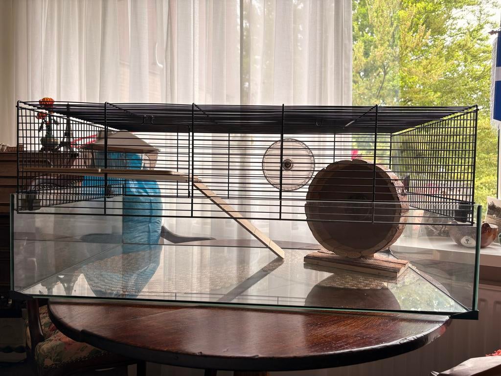 Hamsterkooi, Dieren en Toebehoren, Kooi, Minder dan 75 cm, Zo goed als nieuw, Hamster