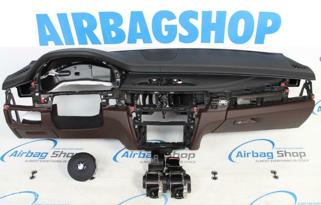 Airbag set Dashboard M leer zwart/bruin HUD BMW X6 F16