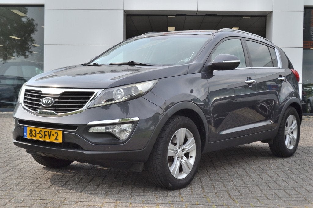 Kia Sportage 2.0 X-ecutive Plus Pack (bj 2011), Auto's, Kia, Gebruikt, Zwart, 4 cilinders, Leder en Stof