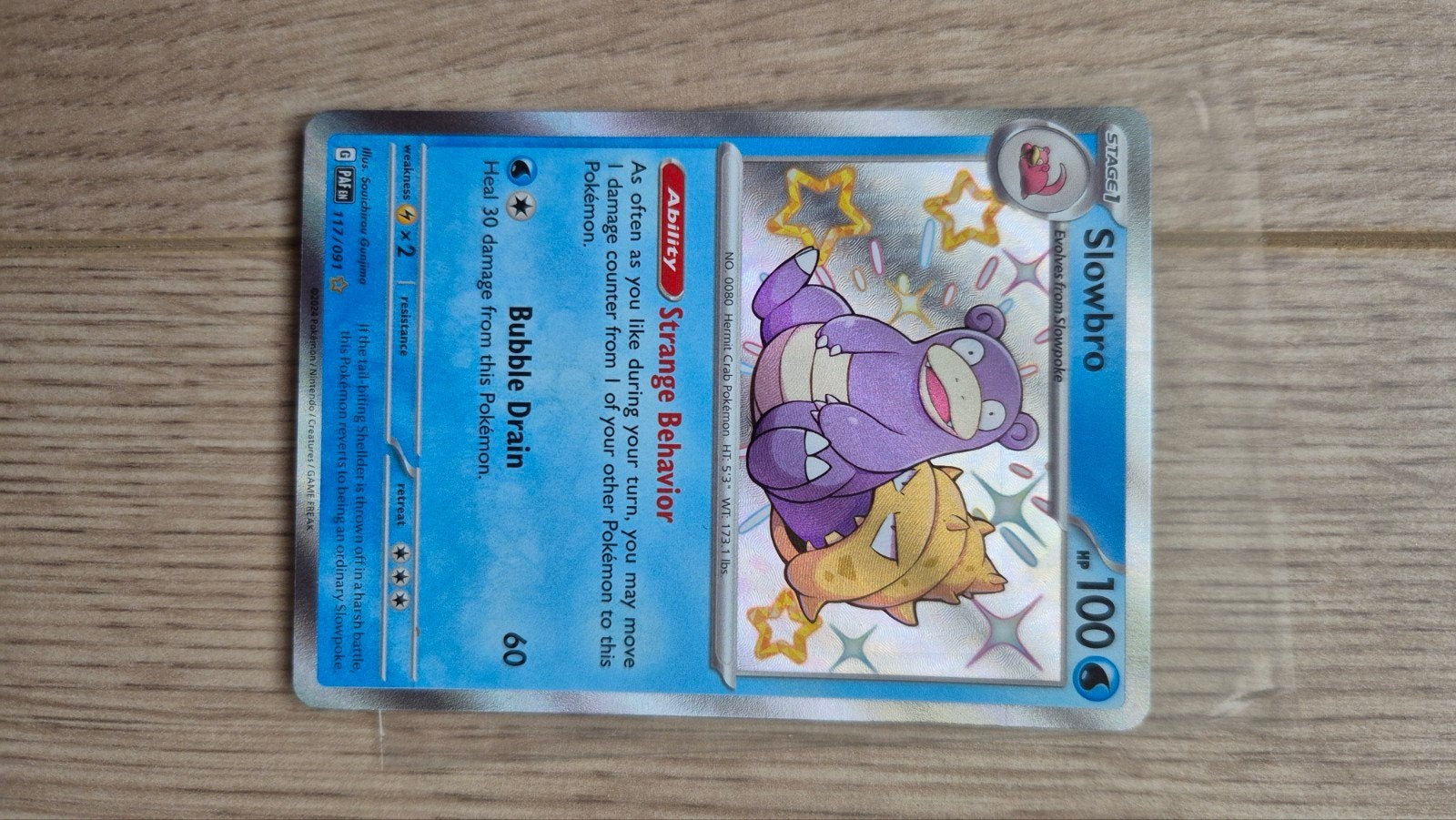 Slowbro Paldean Fates, Ophalen of Verzenden, Zo goed als nieuw