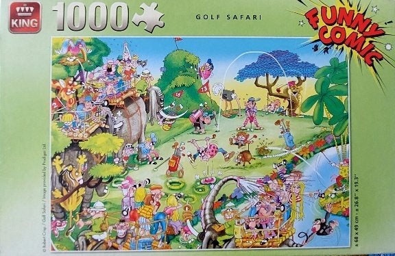 p. KING puzzel GOLF SAFARI, Ophalen of Verzenden, 500 t/m 1500 stukjes, Nieuw, Legpuzzel