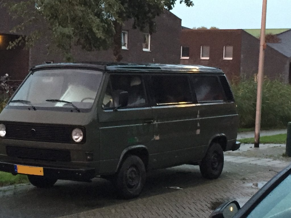 Volkswagen Transporter 1.9 Kleinbus 57KW 1983 Groen, Auto's, Volkswagen, Achterwielaandrijving, Schuifdeur, Overige bekleding
